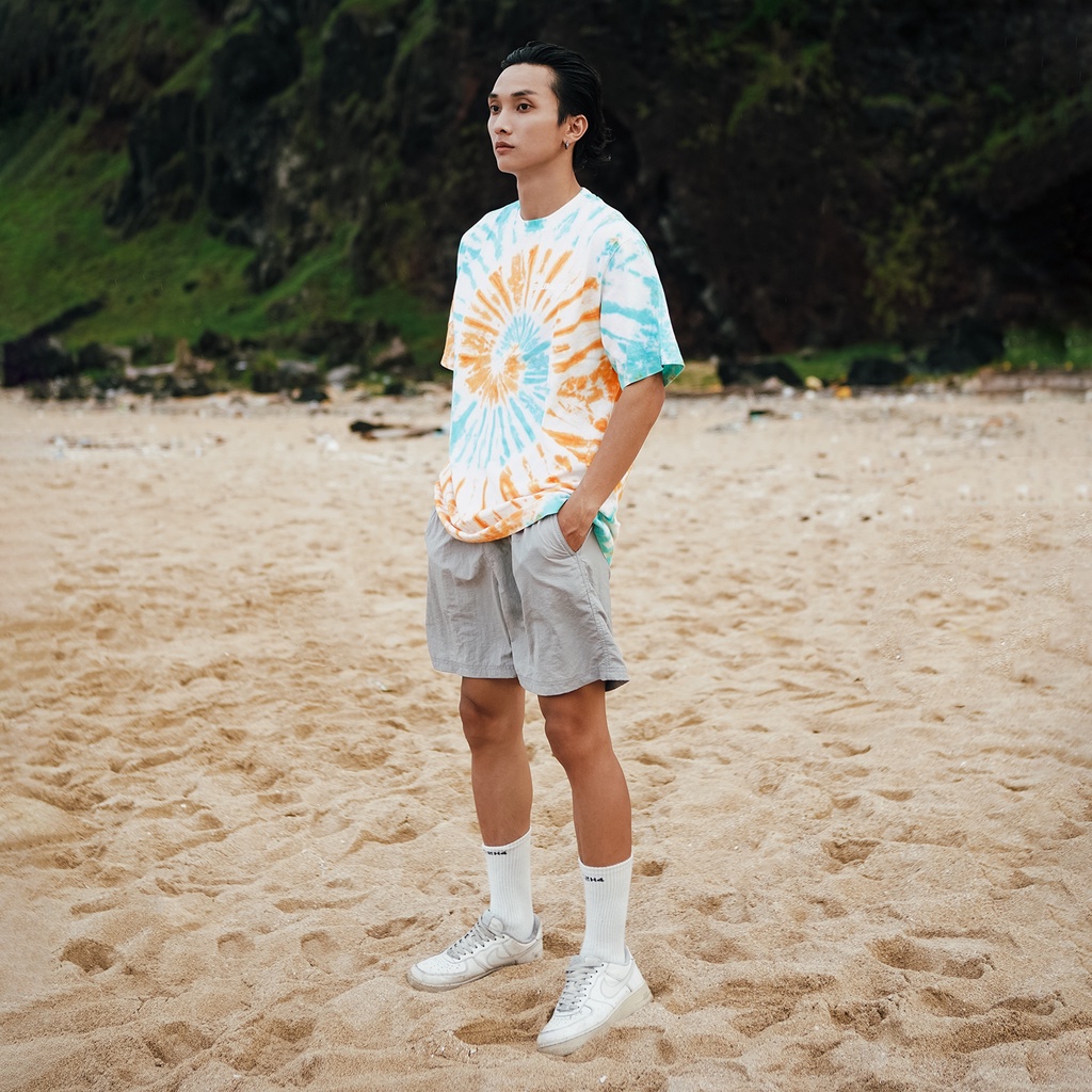 ÁO THUN 3HUNDRED TIE DYE MÀU CAM BẠC HÀ