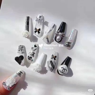 sticker 3d dán móng thương hiệu hot mới trang trí móng