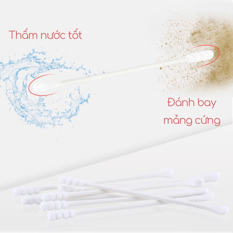 Tăm Bông Cho Bé Sơ Sinh Và Trẻ Em Hộp 400 Que Misuta