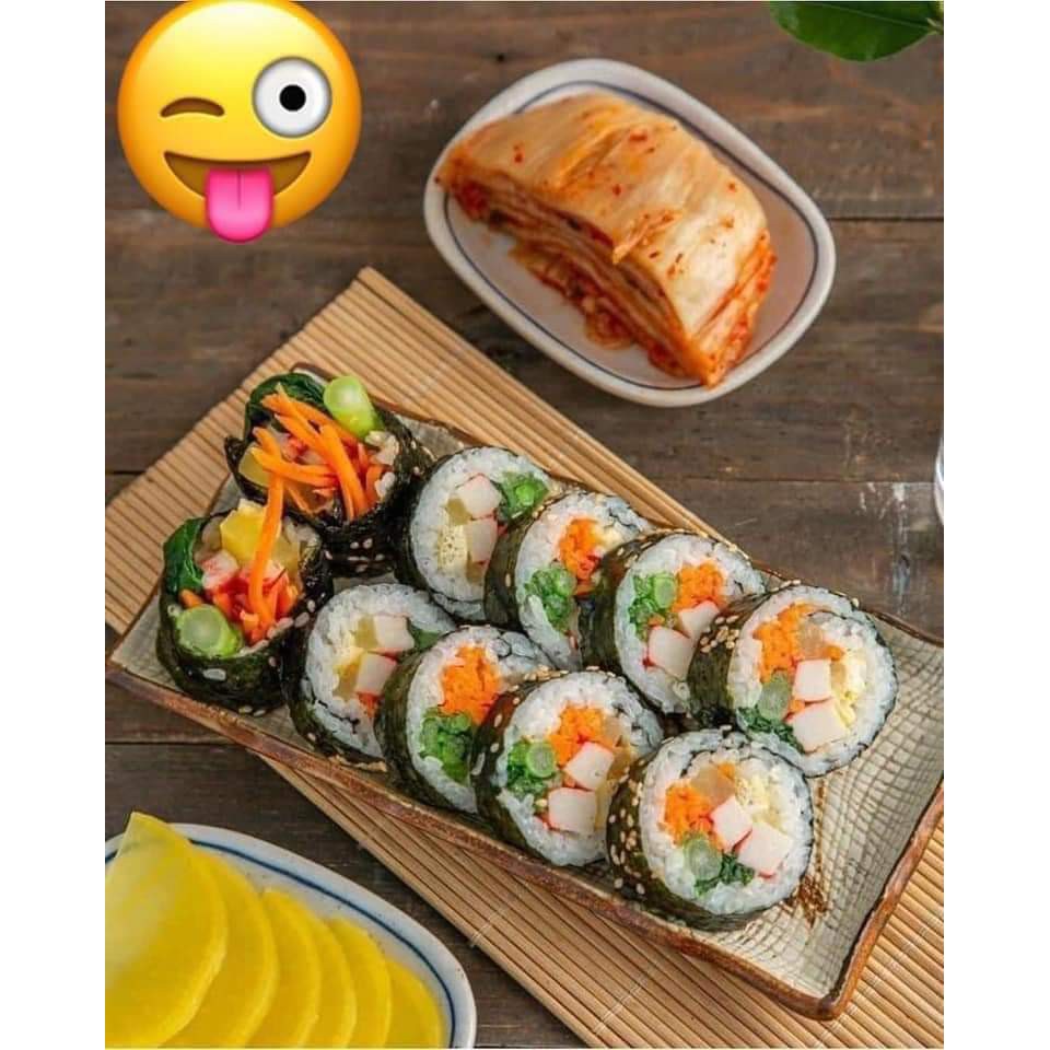 GÓI 10 LÁ RONG BIỂN CUỘN CƠM HÀN QUỐC 21*19 CM