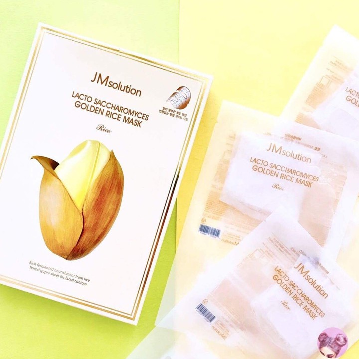 Káº¿t quáº£ hÃ¬nh áº£nh cho Máº·t Náº¡ Giáº¥y JM Solution Golden Rice Mask