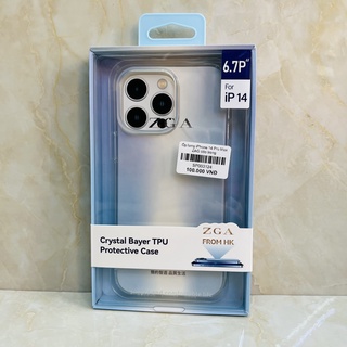Ốp lưng iPhone 14 Pro Max ZGA trong suốt dẻo mềm