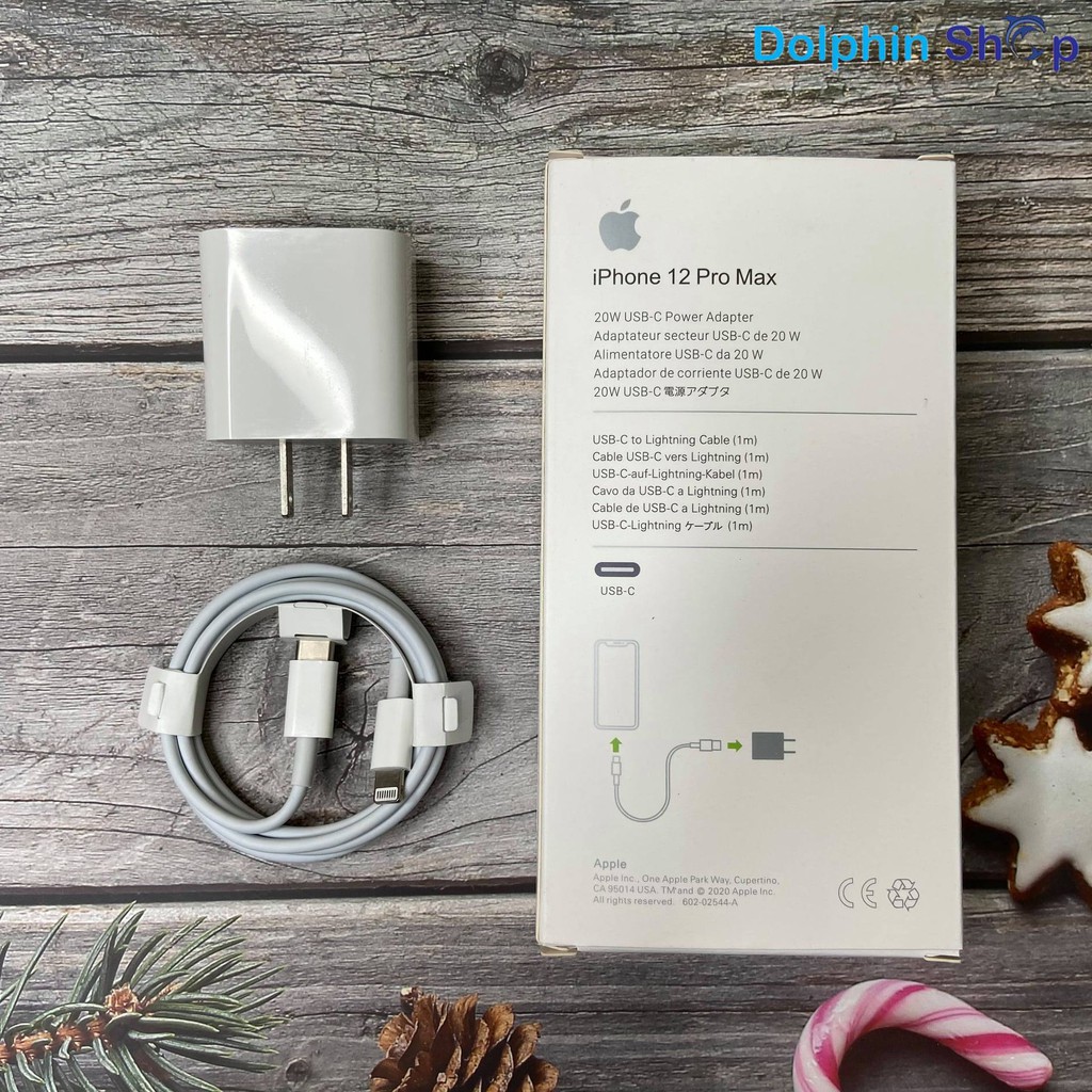 Bộ Sạc Nhanh 20W Dành Cho Iphone 12, Iphone 12 Pro, Iphone 12 Promax - Cốc Sạc 20w Đầu Ra Usb C Cho IP 12