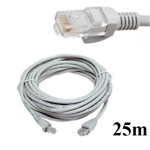 Dây mạng internet bấm sẵn 2 đầu 10m 20m 25m 30m 40m 50m - Cáp mạng AMPLX màu trắng