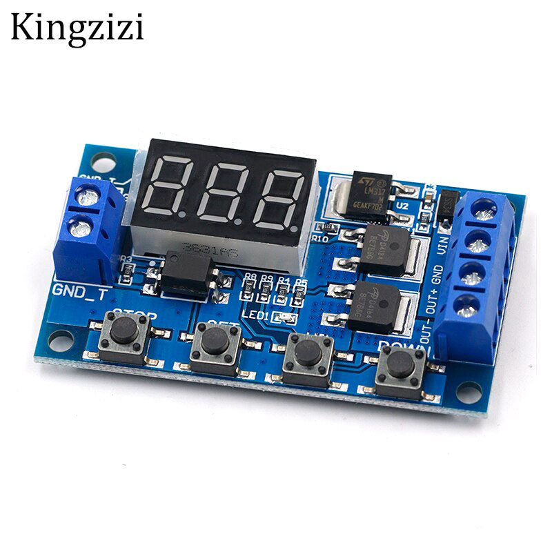Mô đun rơ le hẹn giờ DC 12V 24V trễ thời gian kỹ thuật số MOS LED