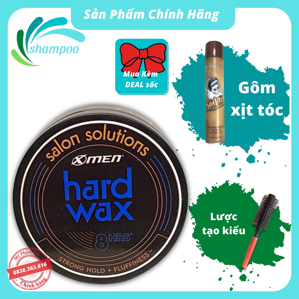 Sáp vuốt tóc nam Xmen Clay cao cấp giữ nếp tạo kiểu tóc keo vuốt tóc nam