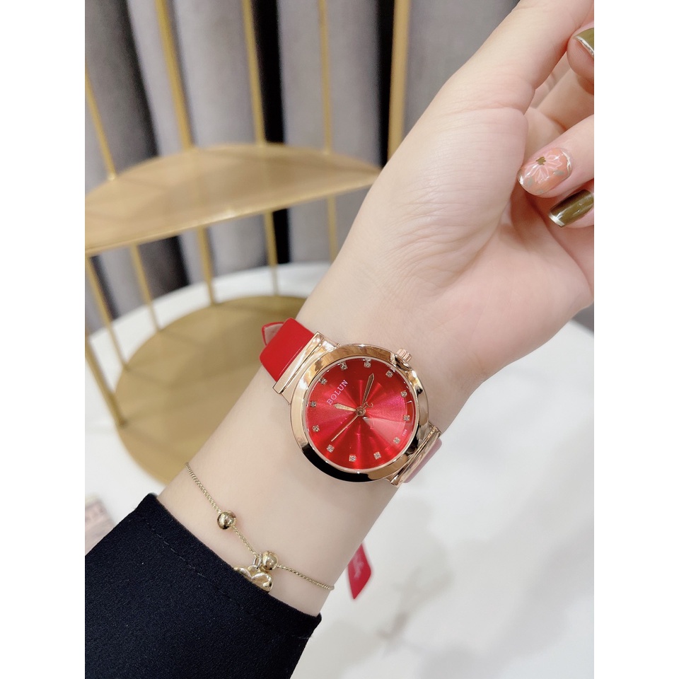 Đồng hồ bolun nữ chanh xã dây da cao cấp bảo hành 12 tháng | BigBuy360 - bigbuy360.vn