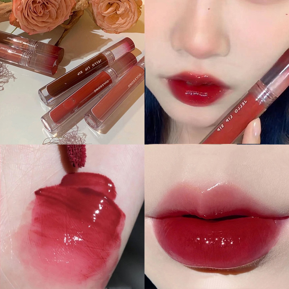 [Hàng mới về] Son môi hiệu ứng gương chống dính chống nước với 6 màu tùy chọn