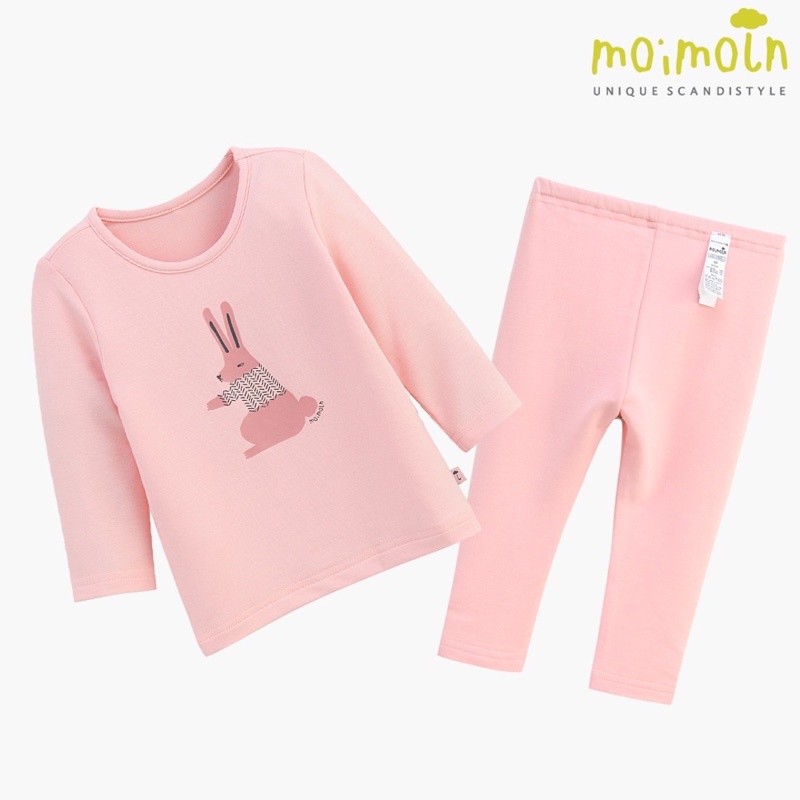 (size 90) Bộ cotton giữ nhiệt Moimoln xuất Hàn