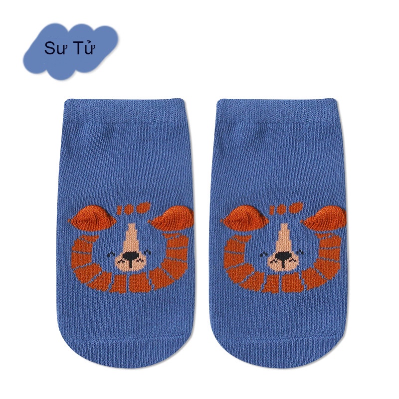 Tất trẻ em, tất chống trơn trượt cho bé Kids Socks thoáng khí hoạ tiết đẹp