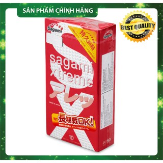 [GÂN GAI KÉO DÀI] Bao cao su Sagami Xtreme Feel Long siêu mỏng, tăng khoái cảm cho phụ nữ - hộp 10 chiếc