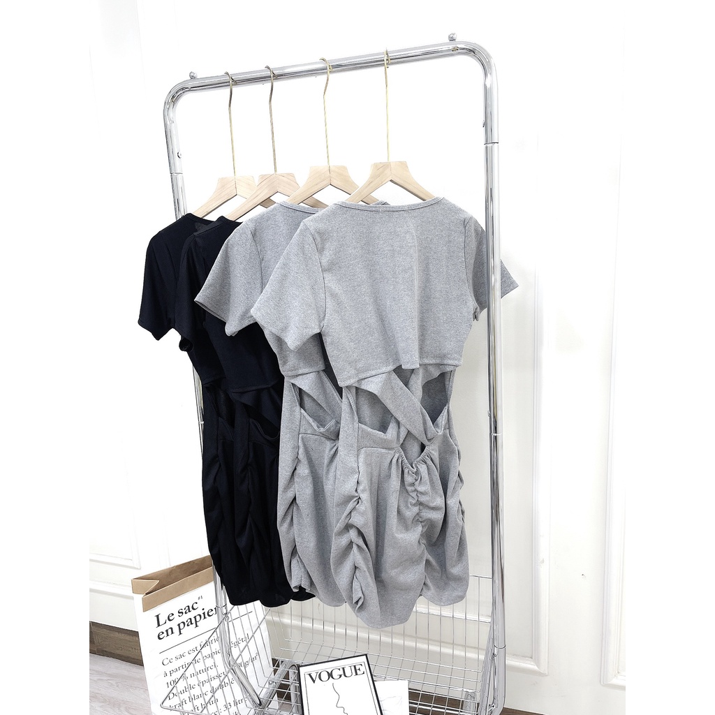 Váy body rúm ngực hở lưng siêu cá tính DN300