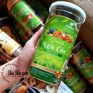Granola vị matcha- ngũ cốc siêu hạt FONUT 500g