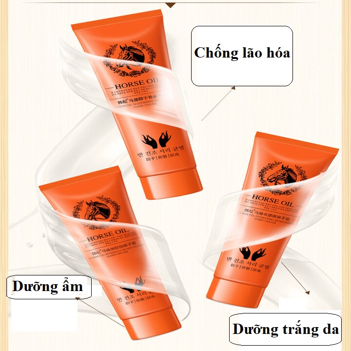 Kem tinh dầu ngựa dưỡng ẩm làm trắng da tay chống lão hóa 90g KDN65