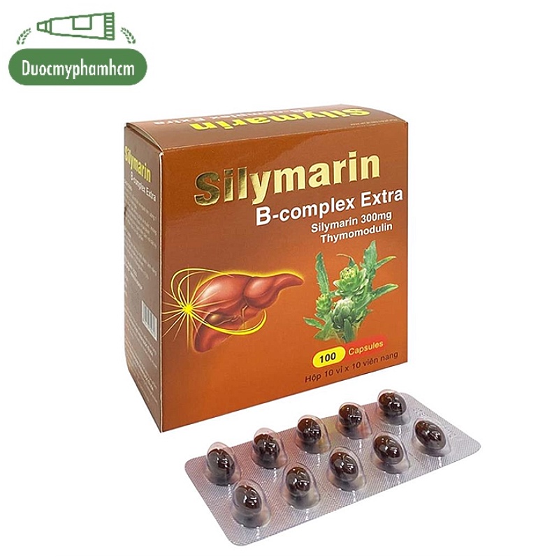 Giải Độc Gan, Mát Gan Thanh Nhiệt SILYMARIN B-COMPLEX EXTRA 400mg ,Hộp 100 viên