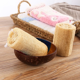 Xơ mướp tắm nguyên trái làm bông tắm chà lưng, tẩy da chết tạo bọt siêu nhiều