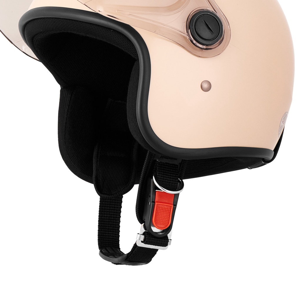 Mũ bảo hiểm 3/4 GRO HELMET chụp tai có kính dài 818kd chính hãng bảo hành 12 tháng size 53-56cm