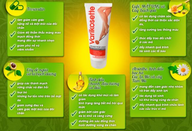 KEM VARIKOSETTE suy giản tỉnh mạch chỉ còn là vấn đề nhỏ | BigBuy360 - bigbuy360.vn