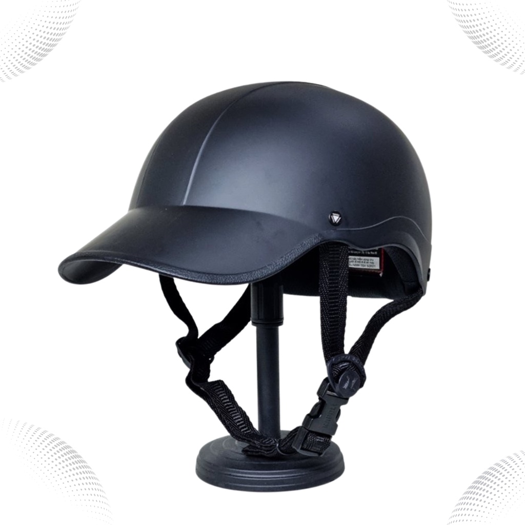 Mũ bảo hiểm 1/2 đầu lưỡi trai Napoli N08, nón kết 1/2 đầu cao cấp - Vòng đầu 55-58cm - Bảo hành 12 tháng