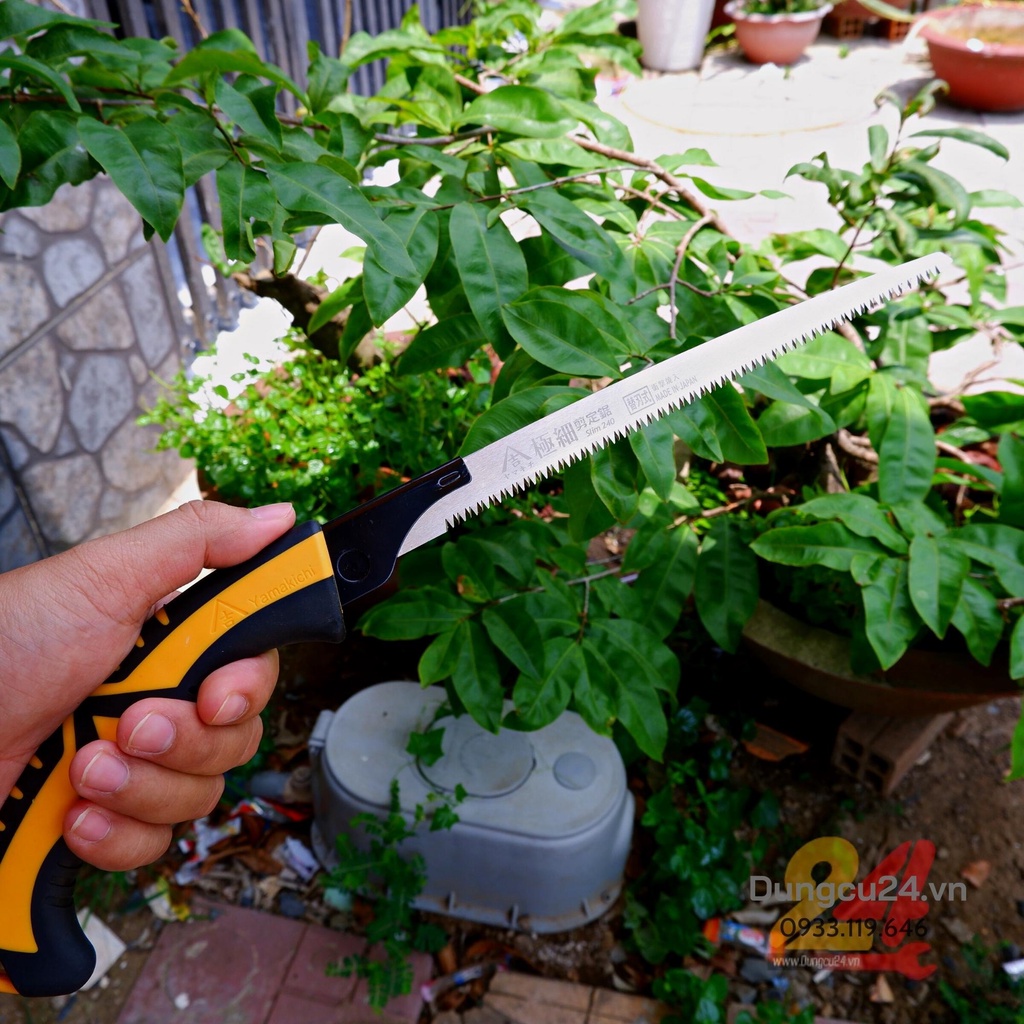 Cưa tay Nhật cắt cành làm vườn Yamakichi cưa ngách 240mm SE-8251