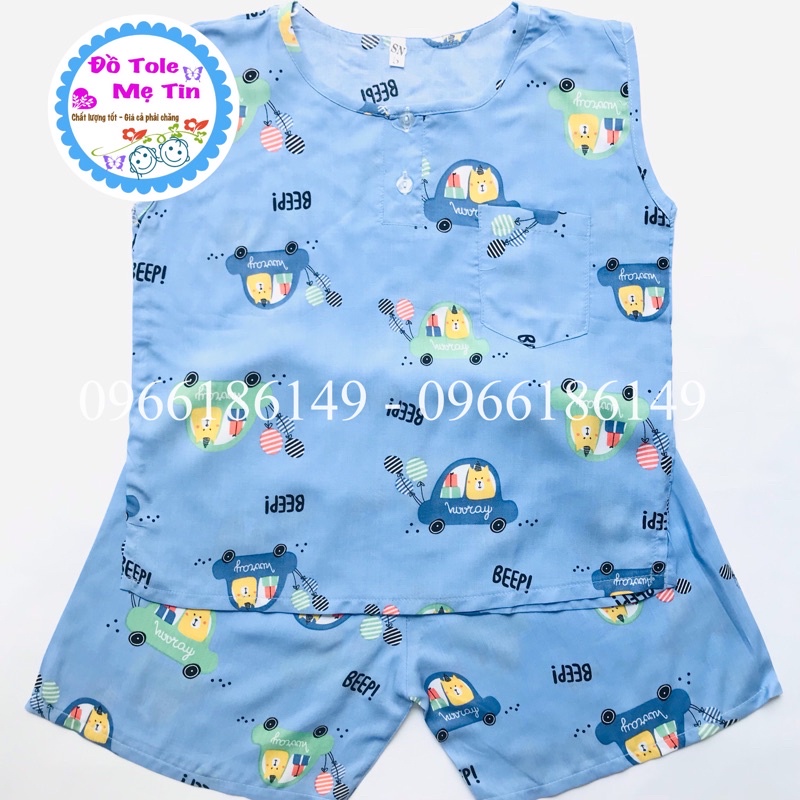 Đồ tole size 6(15-17kg) kiểu áo sát nách quần đùi