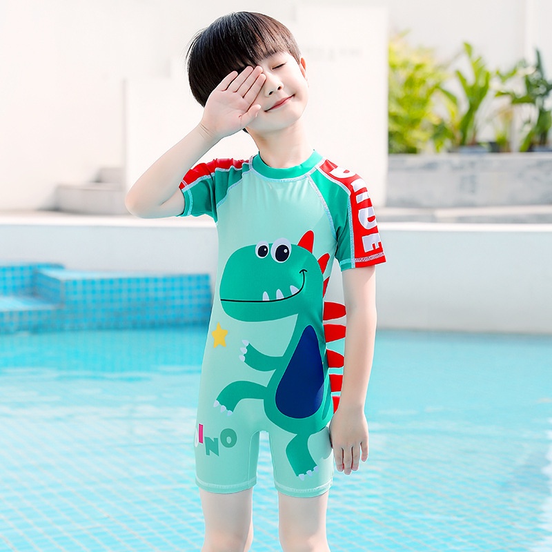Đồ Bơi Liền Thân Hoạ Tiết Khủng Long YUKE Cho Bé Trai - Đồ Bơi Liền Thân Cho Bé Trai - Đồ Bơi Trẻ Em
