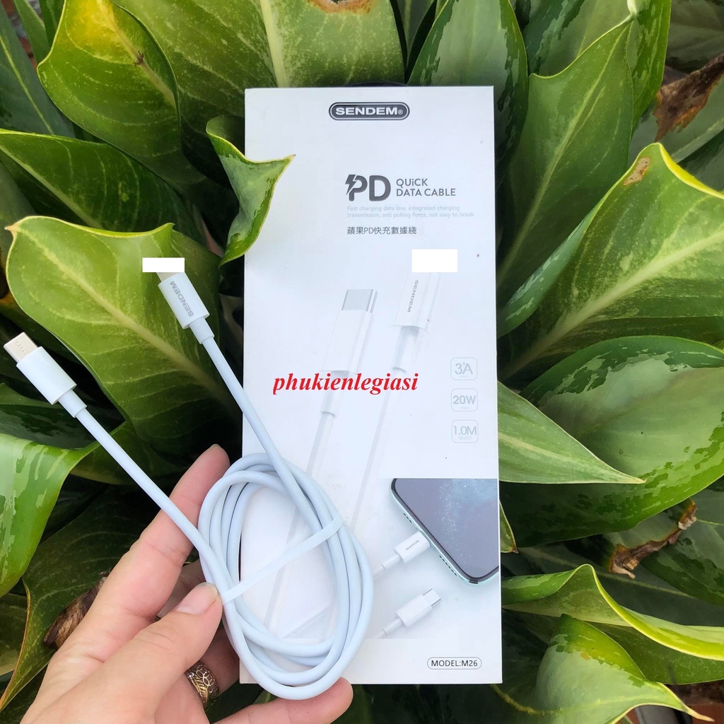 Cáp sạc PD C to Ainiing Sendem M26 20W