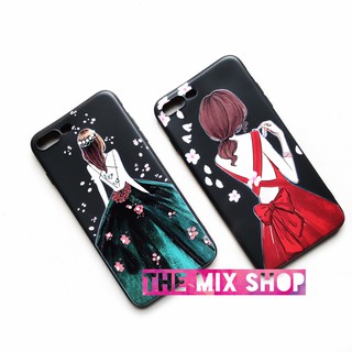 Ốp dẻo Cô Gái iPhone 6/6 Plus/ 7 Plus (Ốp lưng iphone, ốp in hình cô gái, themixshop)