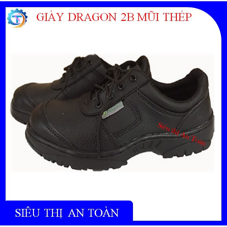 Giày bảo hộ lao động Dragon 2B giày da, mũi thép