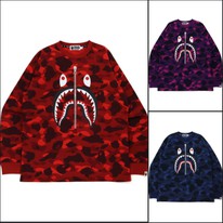 Color Camo Shark Relaxed Fit L/S Tee