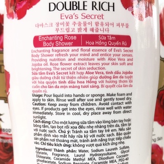 Sữa tắm Double Rich 800g ( hương hoa hồng )