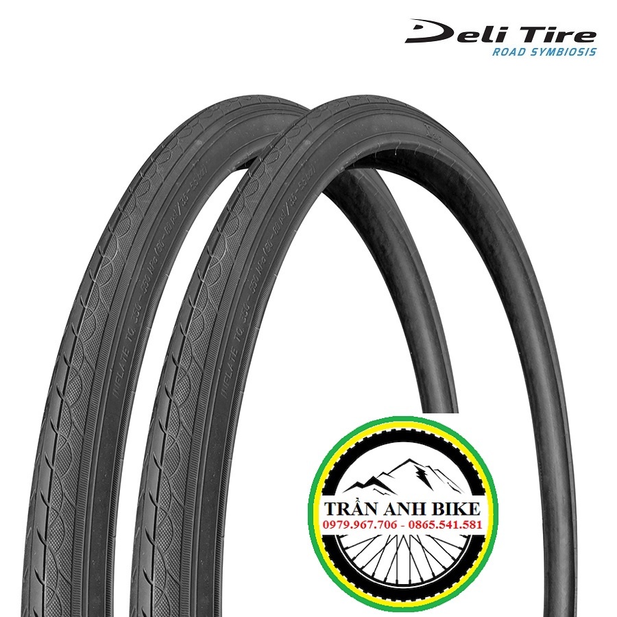 Cặp 2 cái vỏ lốp xe đạp Deli Tire 700x35C SA230