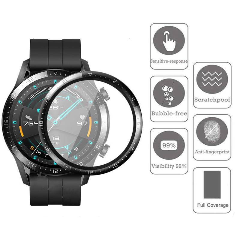Set 2 Phim Dán Bảo Vệ Màn Hình Cong Cho Đồng Hồ Huawei Honor Magic 2 GS3 Huawei watch 3 pro GT2 GT3 42mm 46mm GT2e Gtrunner