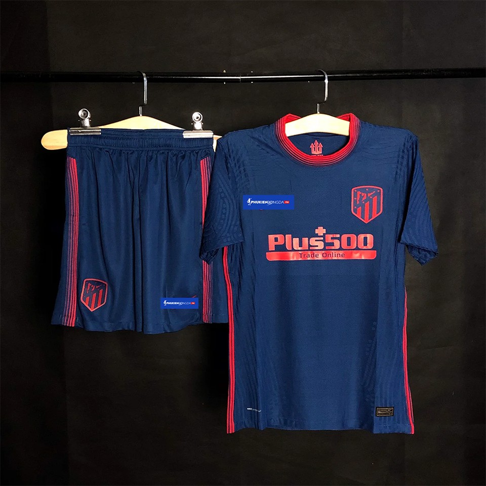 Áo Atletico Madrid sân khách 2020-2021 xanh đen, áo Atletico Madrid xanh đen sân khách 2021 ❝Thái Lan❞