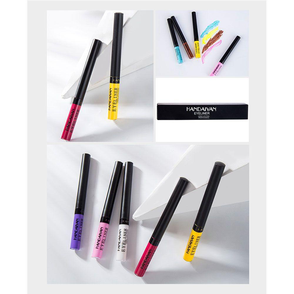 LAY Bút Kẻ Mắt Dạng Lỏng 12 Màu Tùy Chọn Chống Nước Lâu Trôi Tiện Dụng Mờ