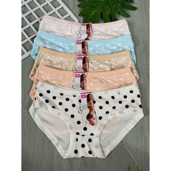 Set 05 Quần lót ,quần chíp cotton chấm bi