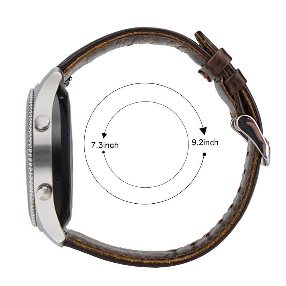 Sale 70% Dây đeo cổ tay bằng da cho đồng hồ Samsung Gear S3 Frontier/ Classic, coffee Giá gốc 200,000 đ - 102B46