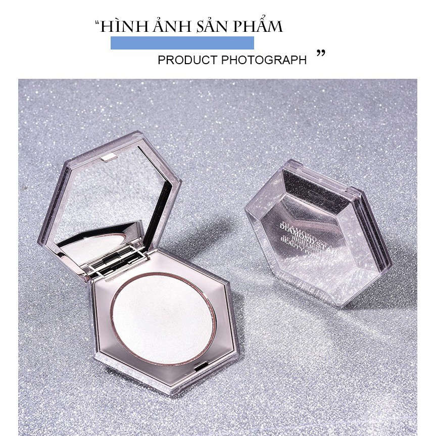 Phấn bắt sáng dạng nén chống vỡ vụn diamond Xixi