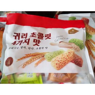 Bánh yến mạch mix 3 vị Hàn QUỐC  (vani,socola,dứa) DATE BAO MỚI