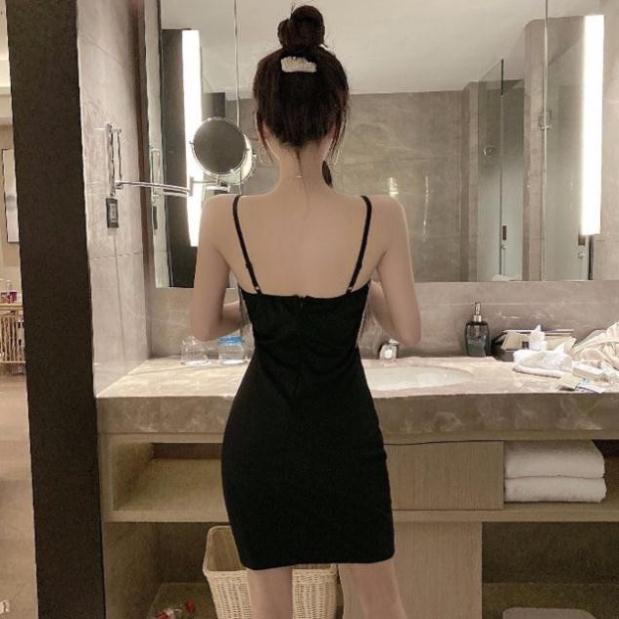 Váy BODY 2 dây tua rua