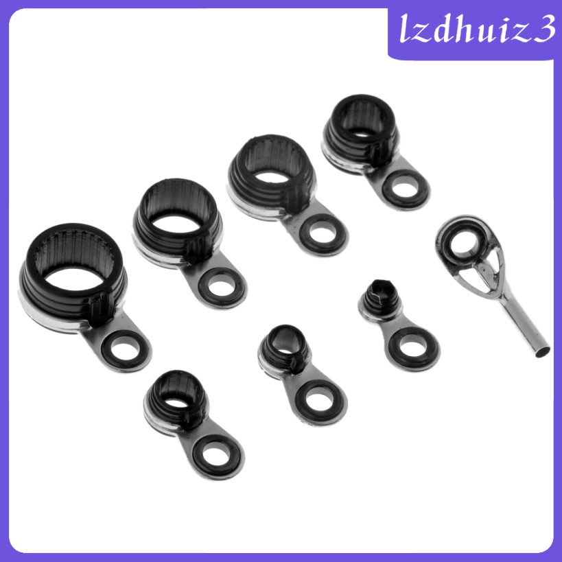 Bộ 8 Vòng Dẫn Sửa Chữa Cần Câu Cá Nhiều Kích Cỡ