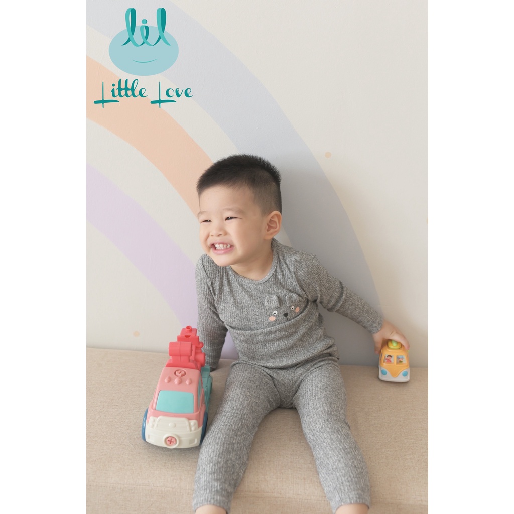 Bộ Dài Tay Vải Len Trơn Màu