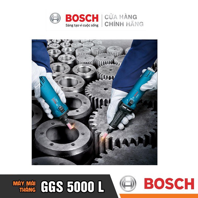 [CHÍNH HÃNG] Máy Mài Thẳng Bosch GGS 5000 L (6MM-500W) Giá Đại Lý Cấp 1, Bảo Hành Tại Các TTBH Toàn Quốc