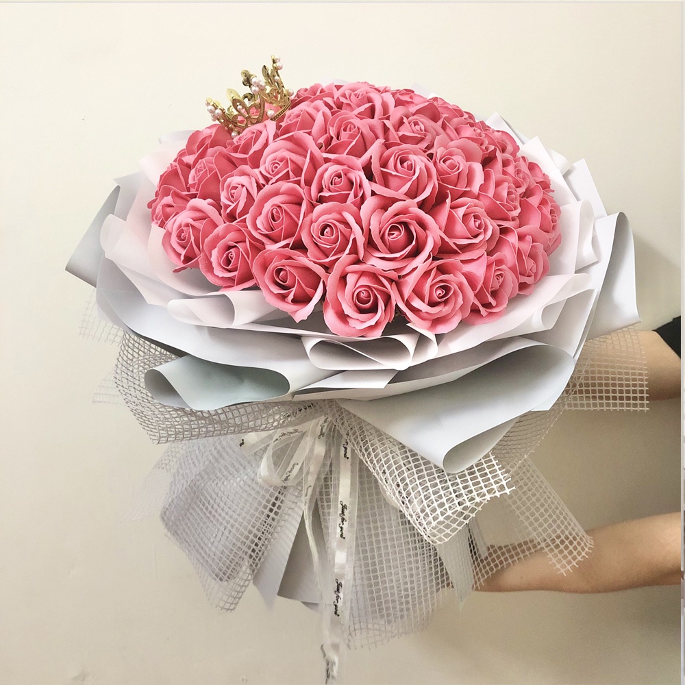 bó 15 bông hoa sáp 3l loại 1