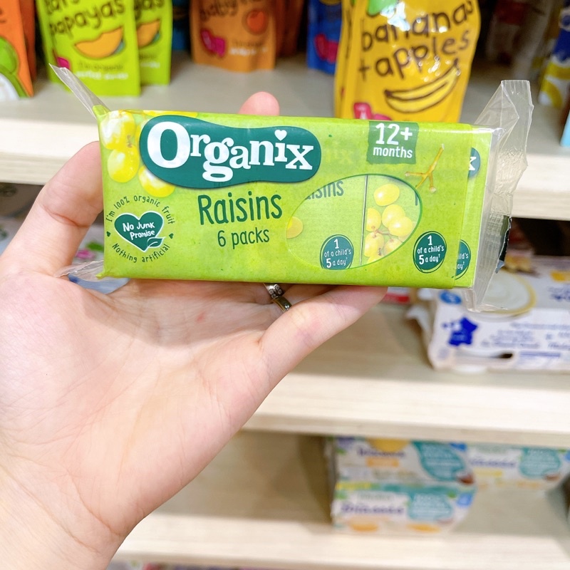 Nho Khô Hữu Cơ Organix Raisins Giúp Bé Tăng Chất Xơ, Vitamin Cho Bé Từ 12m