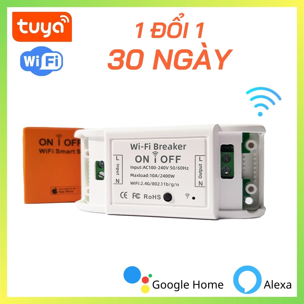 Công Tắc Wifi Thông Minh TUYA Smart life điều khiển từ xa