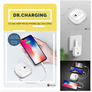 CỦ SẠC KIÊM PIN DỰ PHÒNG SẠC ĐA CỔNG DR. CHARGING: TÍCH HỢP THÔNG MINH, KẾT TINH GIÁ TRỊ - Cao cấp