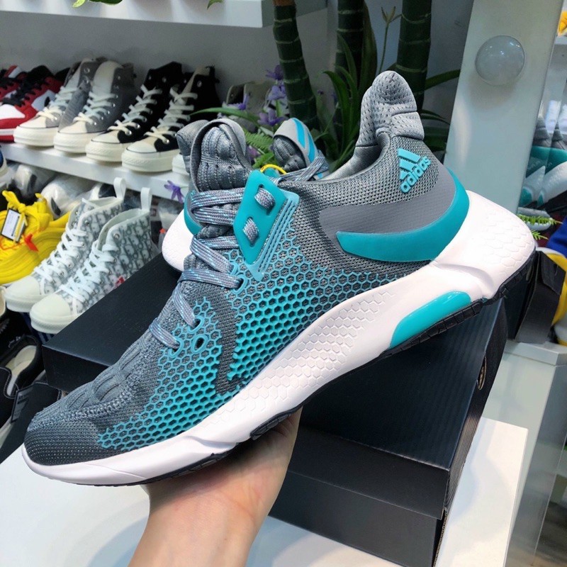 Giày thể thao sneaker alphabounce 2020 instinct xám xanh