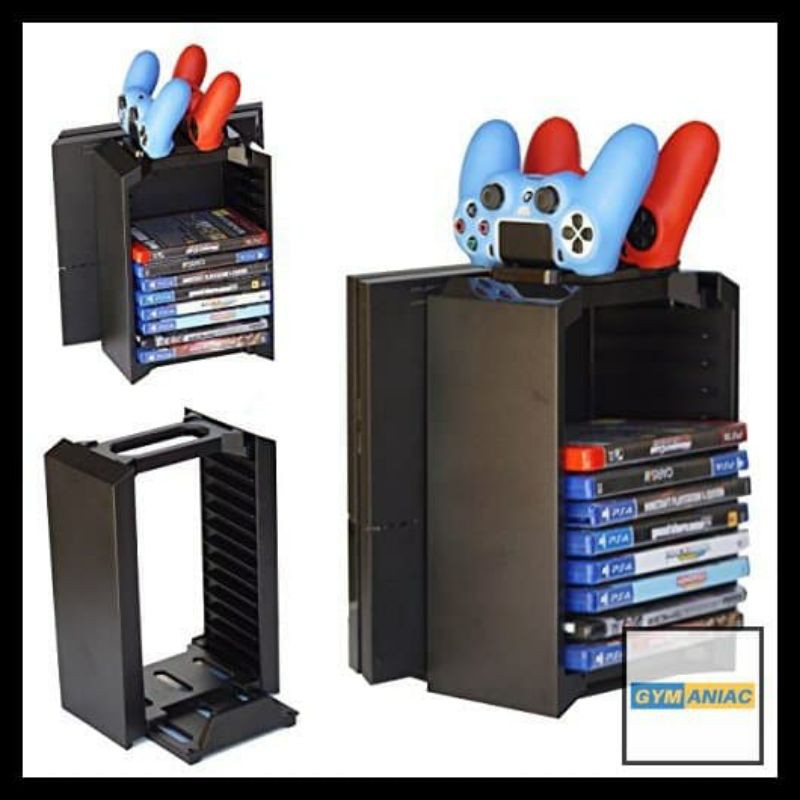 Giá để Đĩa Ps4 /XboxOne kiêm đế dựng máy Ps4 Fat Slim Pro/Xbox