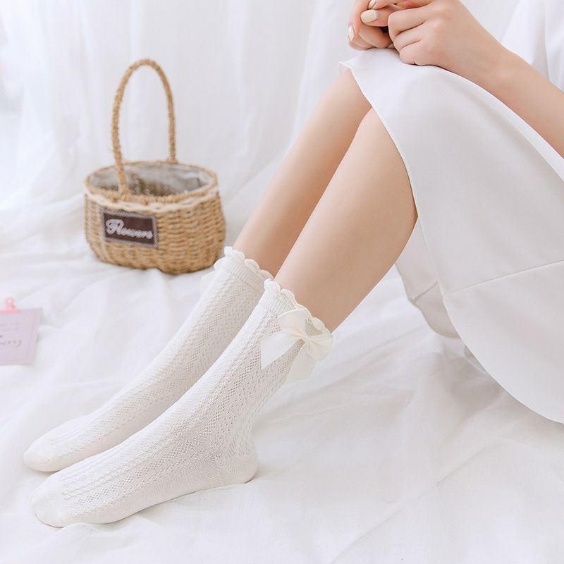 [Sẵn] Tất bắp chân lolita đính nơ nhà Dory